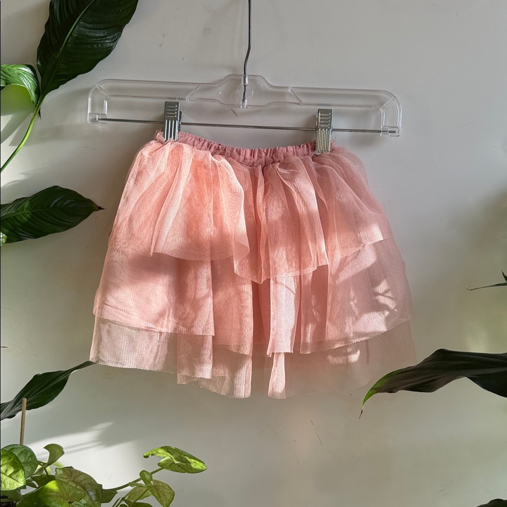 Zara Pink Layered Tulle Mini Skirt